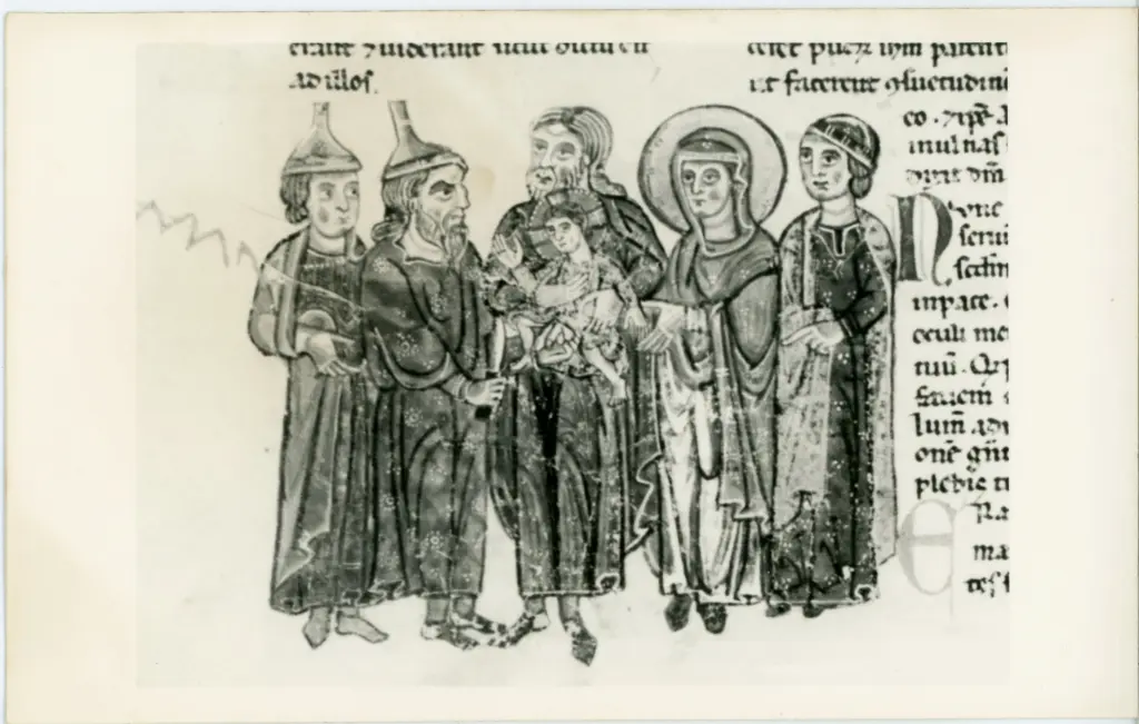 Anonimo sec. XIII , Episodi dell'infanzia di Cristo, Presentazione di Gesù al Tempio