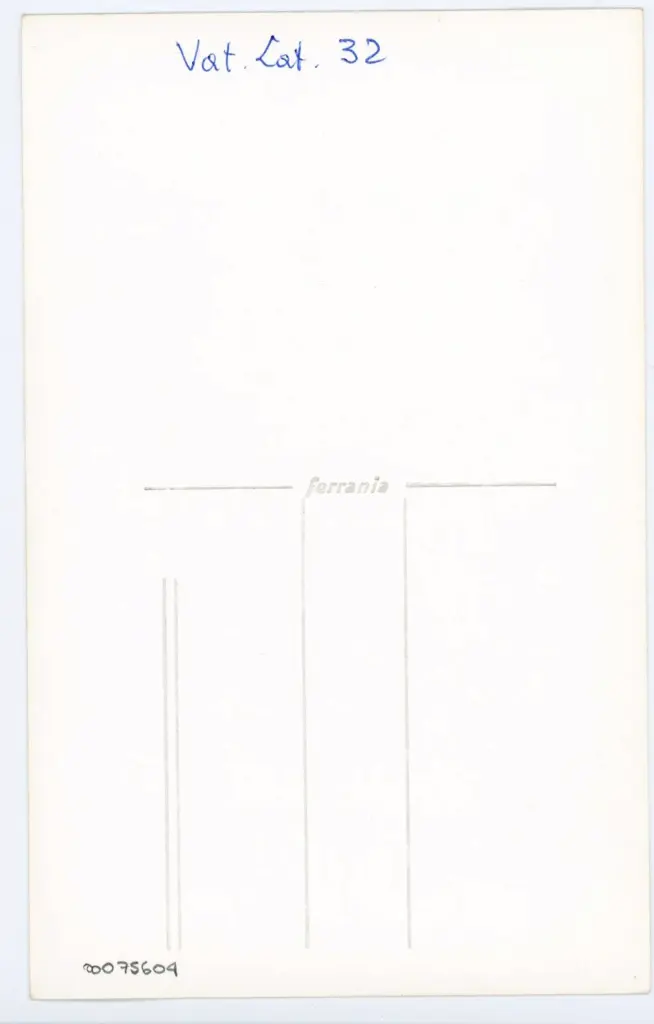 Anonimo , Vat. Lat. 32 , retro