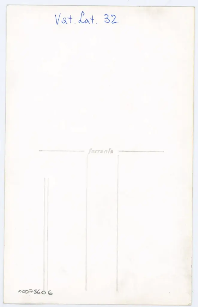 Anonimo , Vat. Lat. 32 , retro