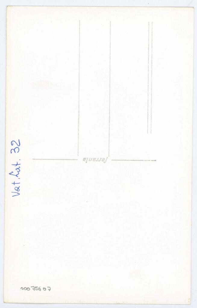 Anonimo , Vat. Lat. 32 , retro
