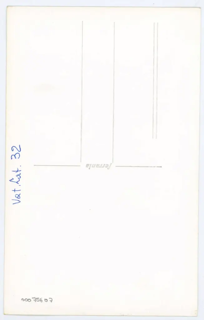 Anonimo , Vat. Lat. 32 , retro