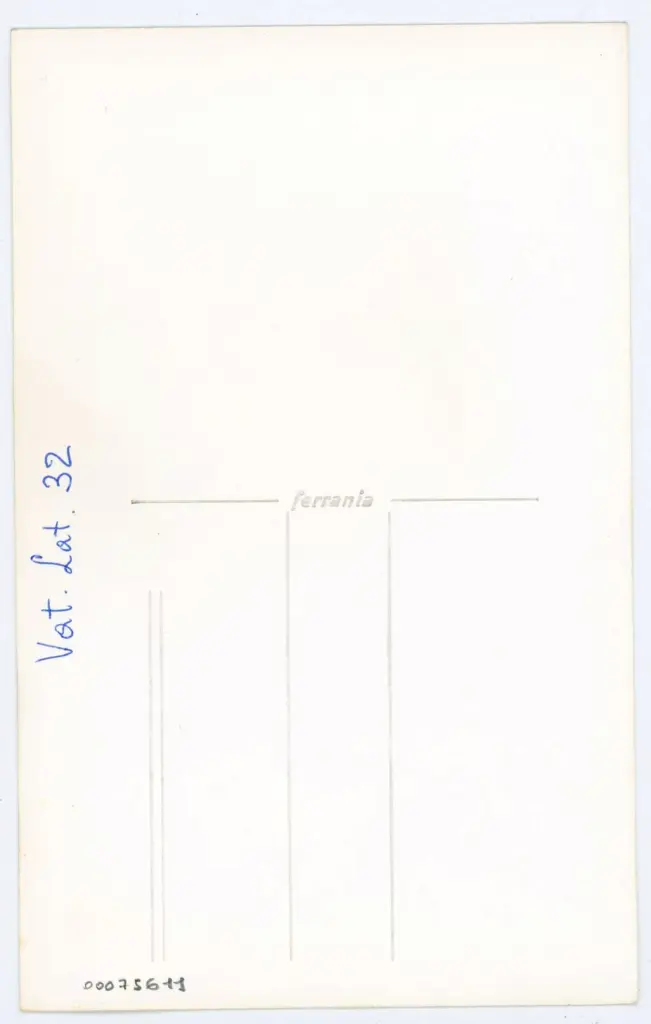 Anonimo , Vat. Lat. 32 , retro