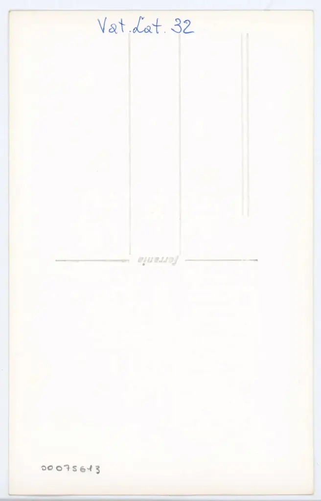 Anonimo , Vat. Lat. 32 , retro