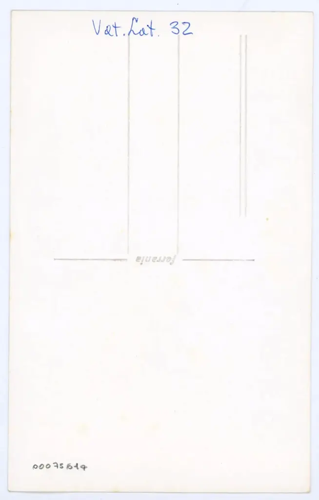 Anonimo , Vat. Lat. 32 , retro