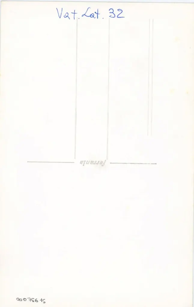 Anonimo , Vat. Lat. 32 , retro