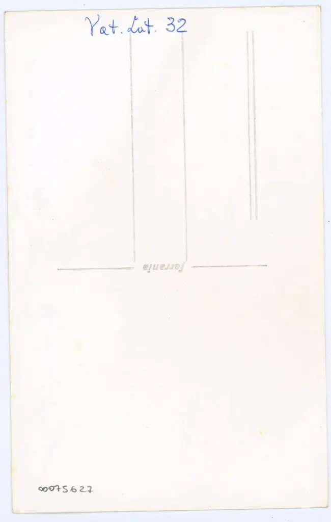 Anonimo , Vat. Lat. 32 , retro