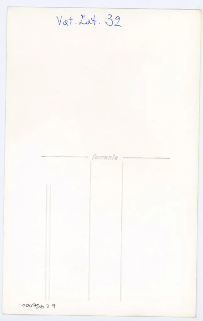 Anonimo , Vat. Lat. 32 , retro