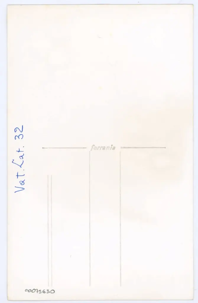 Anonimo , Vat. Lat. 32 , retro