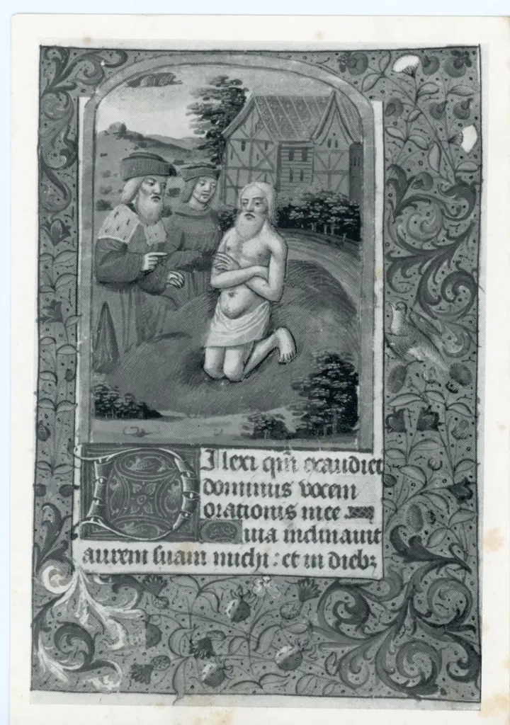 Anonimo , Evangeliario miniato su pergamena preceduto da calendario - Francia: epoca 1400-1420 , fronte