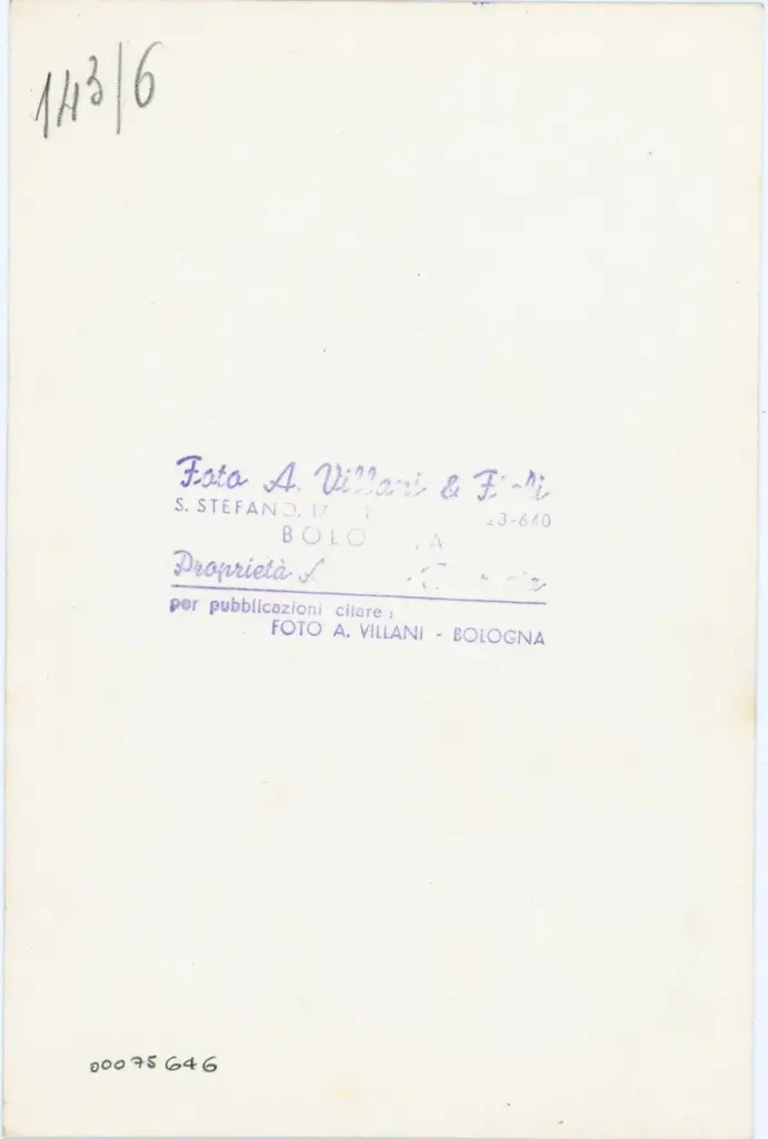 A. Villani e Figli , Anonimo sec. XIII - Particolare di un manoscritto miniato - Calendario , retro