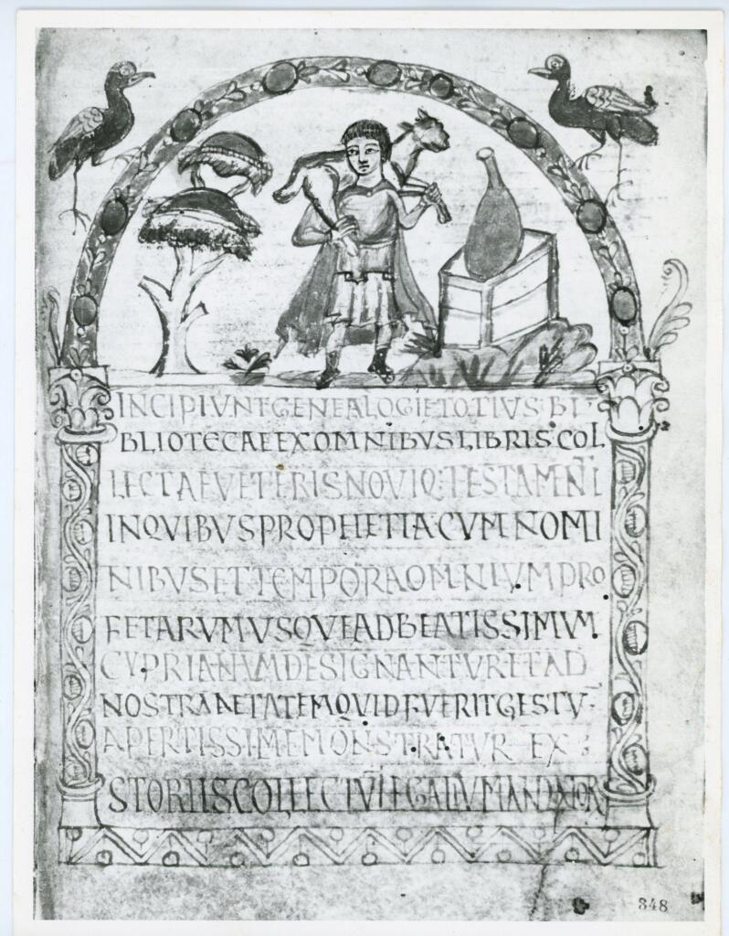 Università di Pisa. Dipartimento di Storia delle Arti , Anonimo - sec. VIII - Lucca, Biblioteca Capitolare Feliniana, ms. 490, f. 348r , fronte