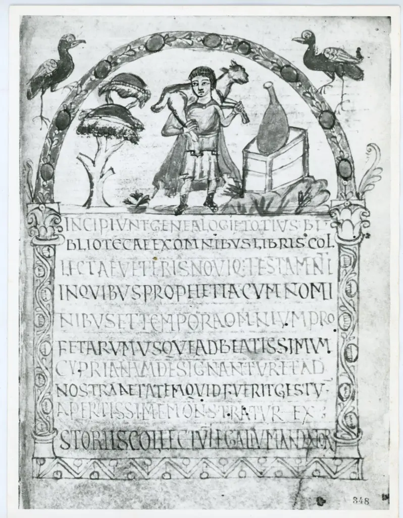 Universit&agrave; di Pisa. Dipartimento di Storia delle Arti , Anonimo - sec. VIII - Lucca, Biblioteca Capitolare Feliniana, ms. 490, f. 348r