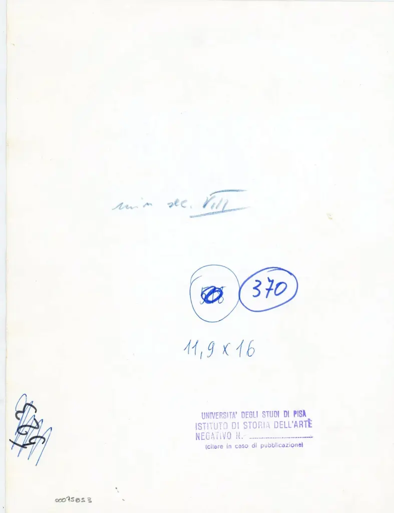 Universit&agrave; di Pisa. Dipartimento di Storia delle Arti , Anonimo - sec. VIII - Lucca, Biblioteca Capitolare Feliniana, ms. 490, f. 348r , retro