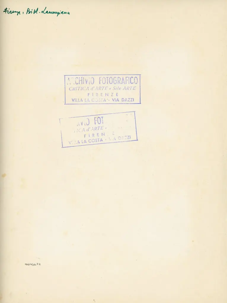 Anonimo - sec. VI - Firenze, Biblioteca Medicea Laurenziana, ms. Plut.I.56, f. 13v , retro