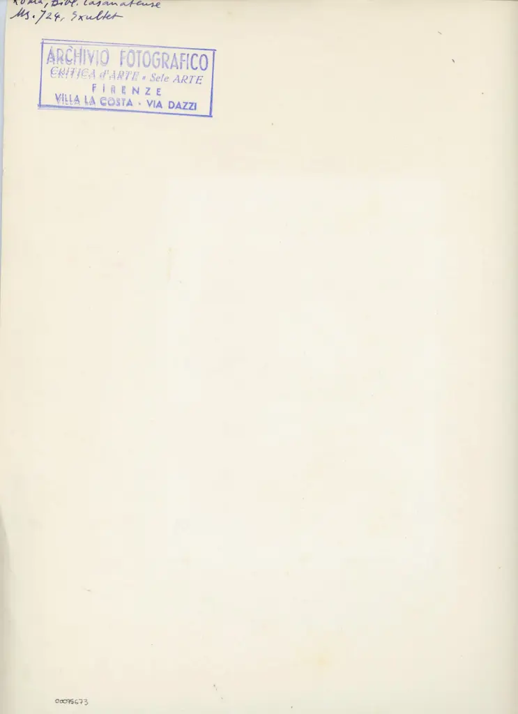 Roma, Bibl. Casanatense - Ms. 724, Exultet , retro