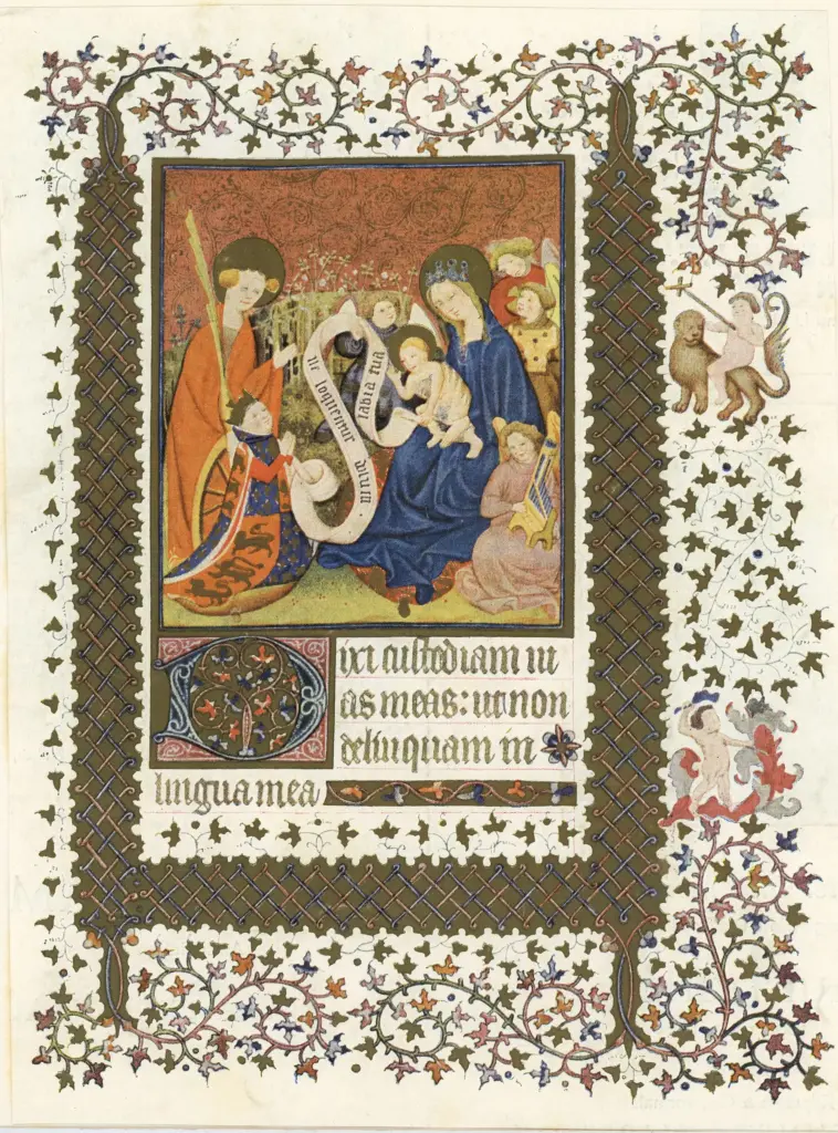 Anonimo - sec. XV, prima met&agrave; - London, British Library, MS Cotton Domitian A XVII, f. 75, intero , fronte