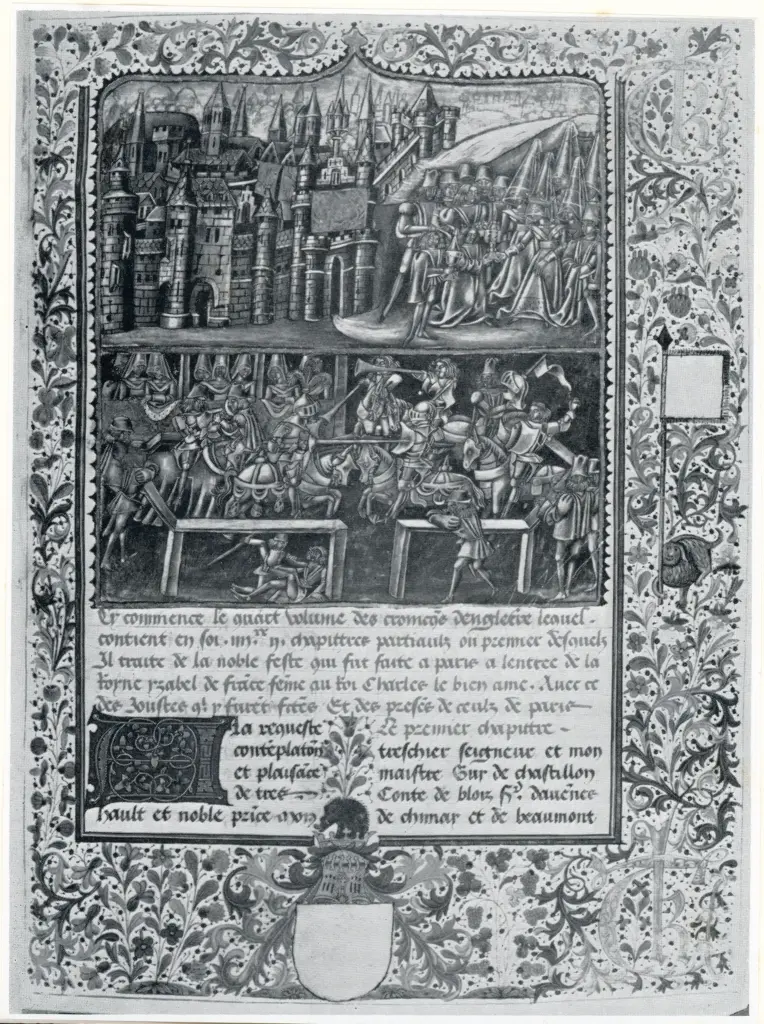 Anonimo fiammingo - sec. XV - Pagina di un manoscritto miniato , fronte