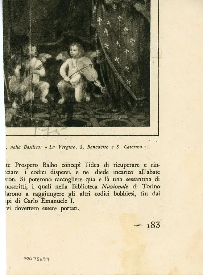 Pagina del Graduale miniato (sec. XVI) , retro