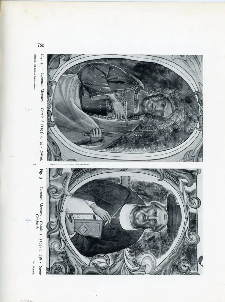 Tendenza dell'Angelico - Corale 3 (1409) c. 22v - Cristo parla agli apostoli/ Tendenza dell'Angelico - Corale 3 (1409) c. 15 - Vocazione degli eletti , retro