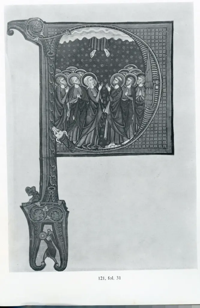 Anonimo - sec. XIII, terzo quarto - Iniziale miniata da un corale inglese , fronte