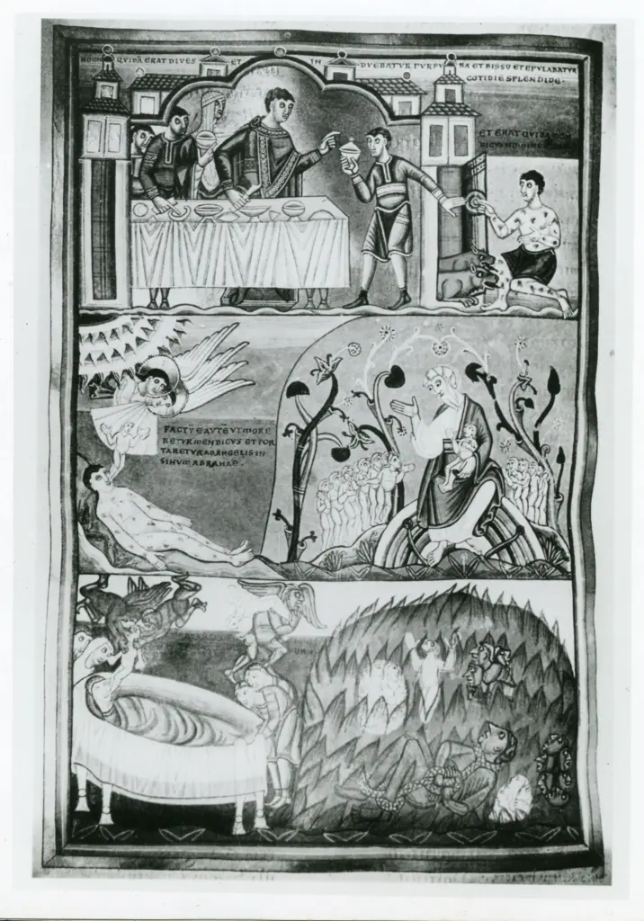 Miniatura ottoniana, c. 1000 , fronte