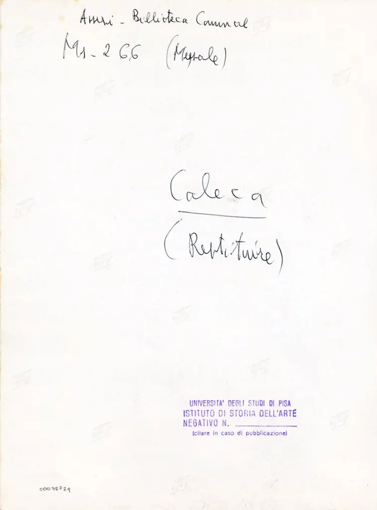 Universit&agrave; di Pisa. Dipartimento di Storia delle Arti , Assisi - Biblioteca comunale, Ms. 266 (Messale) , retro