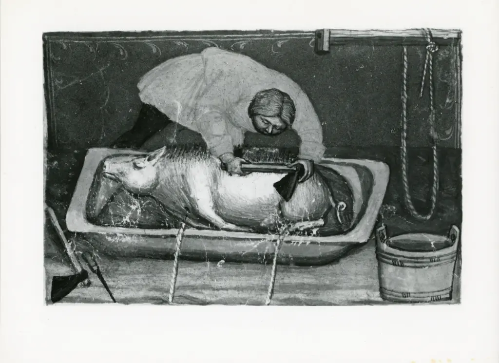 A. Villani e Figli , Tommaso da Modena (?) - I mesi dell'anno - Forl&igrave; - Biblioteca comunale , fronte