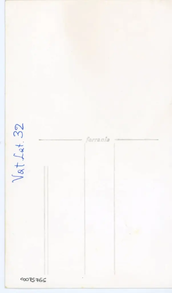 Anonimo , Vat. Lat. 32 , retro