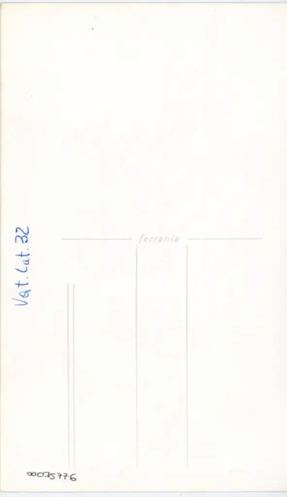 Anonimo , Vat. Lat. 32 , retro