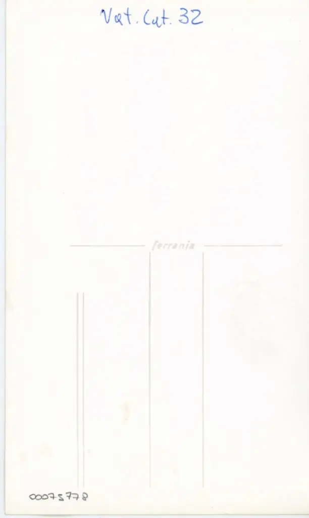 Anonimo , Vat. Lat. 32 , retro