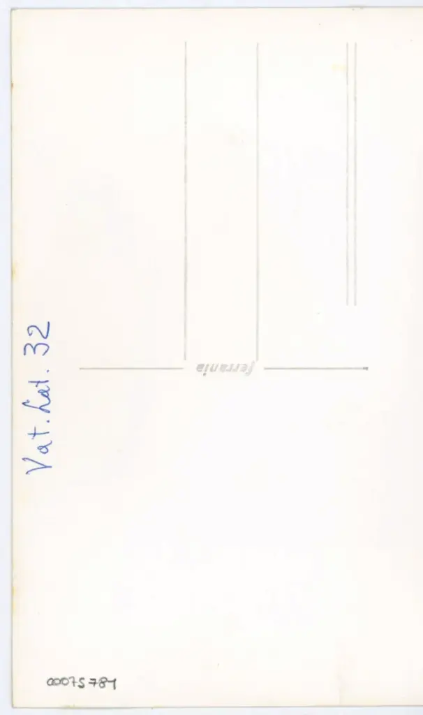 Anonimo , Vat. Lat. 32 , retro