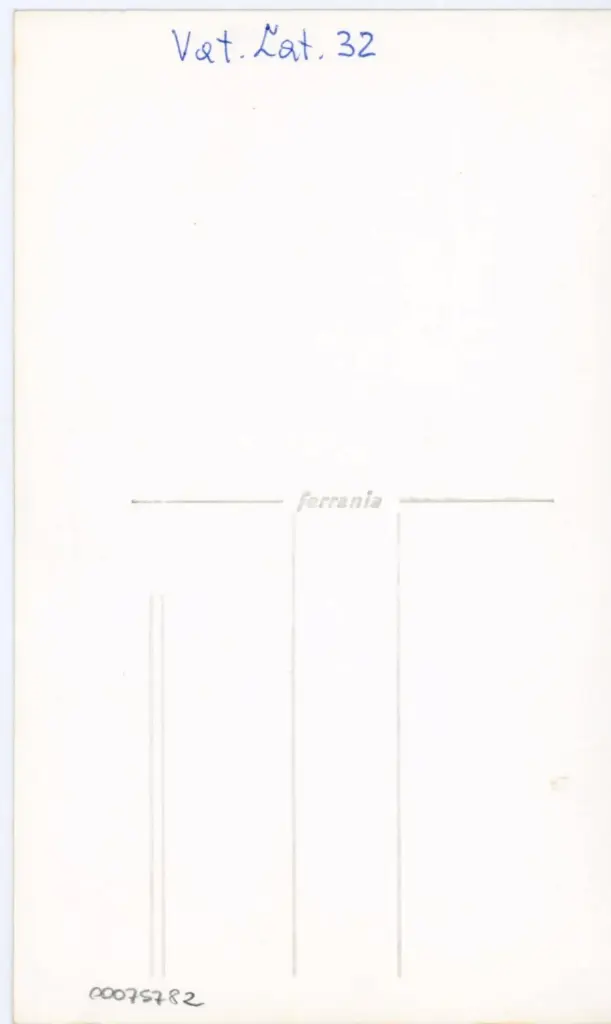 Anonimo , Vat. Lat. 32 , retro