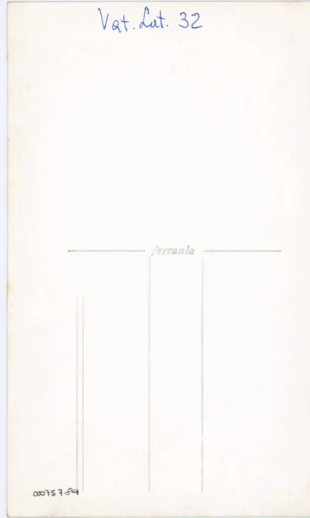 Anonimo , Vat. Lat. 32 , retro