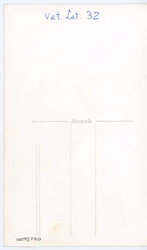 Anonimo , Vat. Lat. 32 , retro