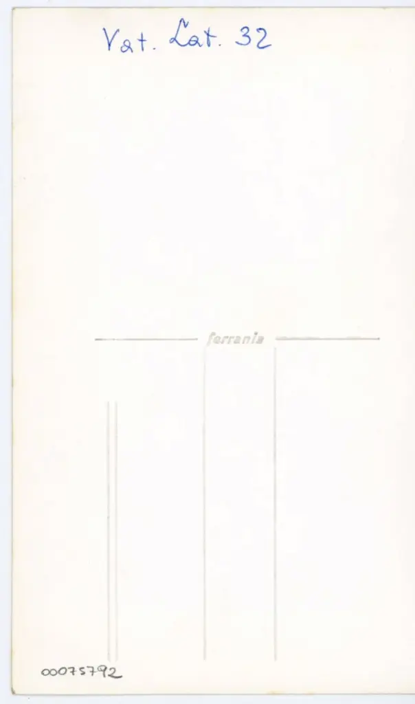 Anonimo , Vat. Lat. 32 , retro