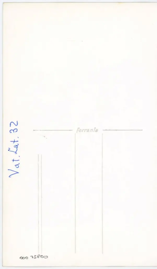 Anonimo , Vat. Lat. 32 , retro