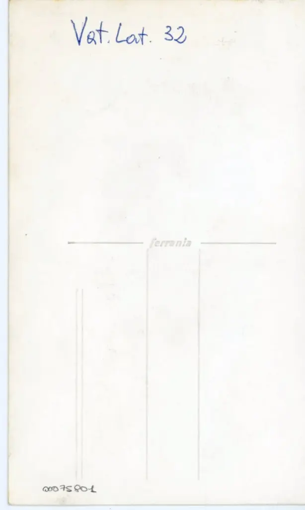 Anonimo , Vat. Lat. 32 , retro