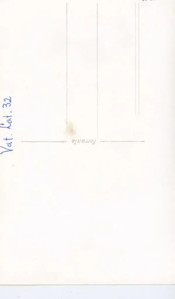 Anonimo , Vat. Lat. 32 , retro