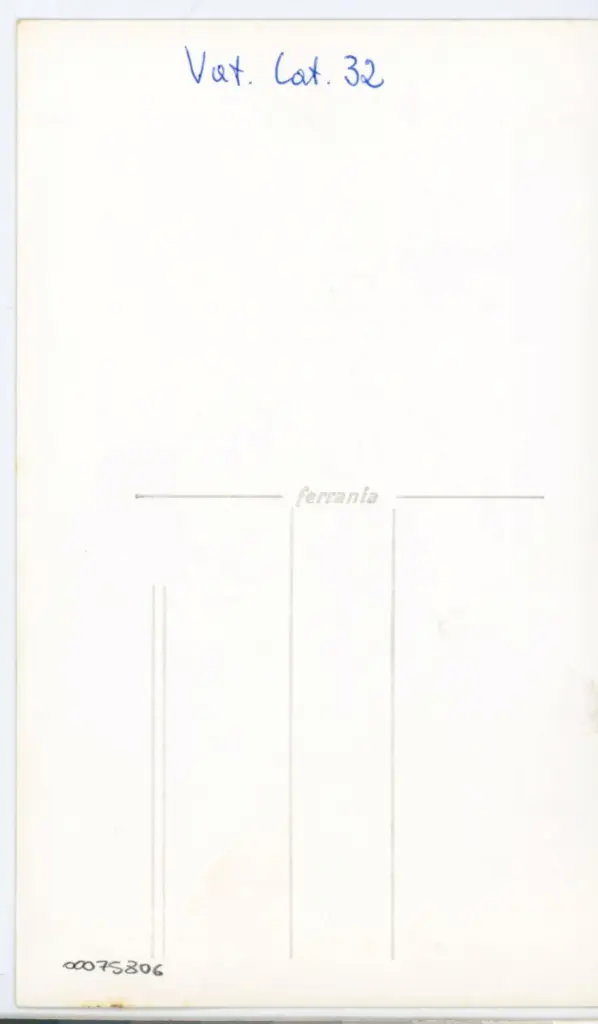 Anonimo , Vat. Lat. 32 , retro