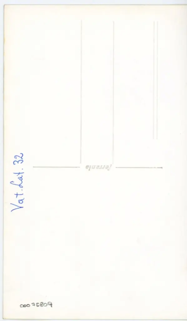 Anonimo , Vat. Lat. 32 , retro