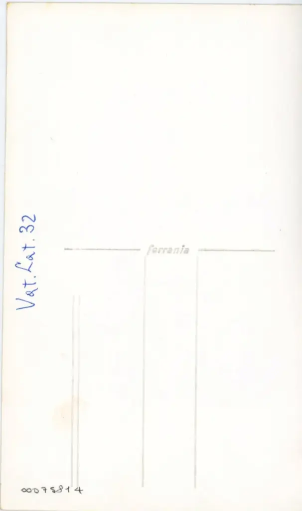 Anonimo , Vat. Lat. 32 , retro