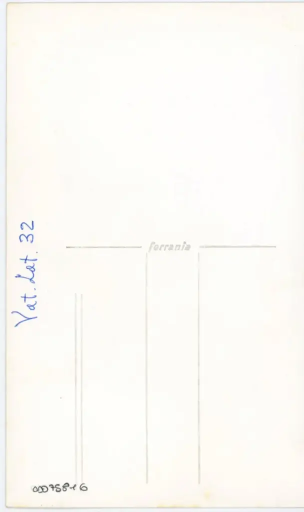 Anonimo , Vat. Lat. 32 , retro