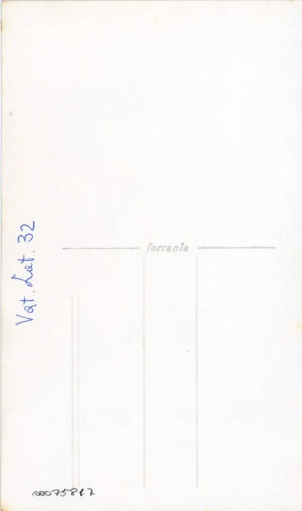 Anonimo , Vat. Lat. 32 , retro