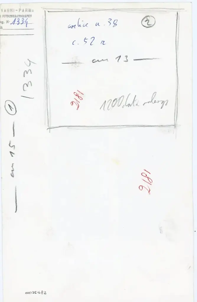 Vaghi, Bruno , codice n. 38 - c. 52r , retro