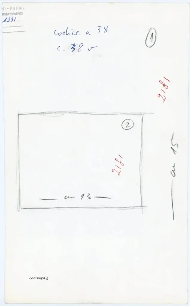 Vaghi, Bruno , codice n. 38 - c. 52v , retro