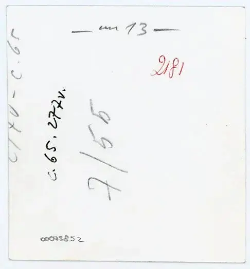 Vaghi, Bruno , C. 65 - c. 277v , retro
