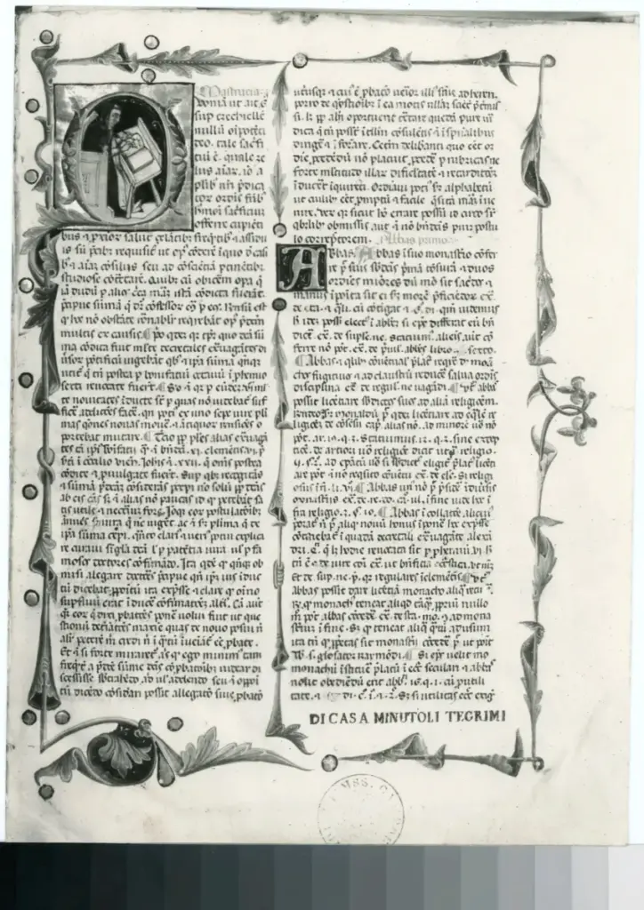 Studio fotografico Orlandini , Modena - Biblioteca Estense - Campori - Y.G.2.23 - Bartolomeo da S. Concordio - Summa - , fronte