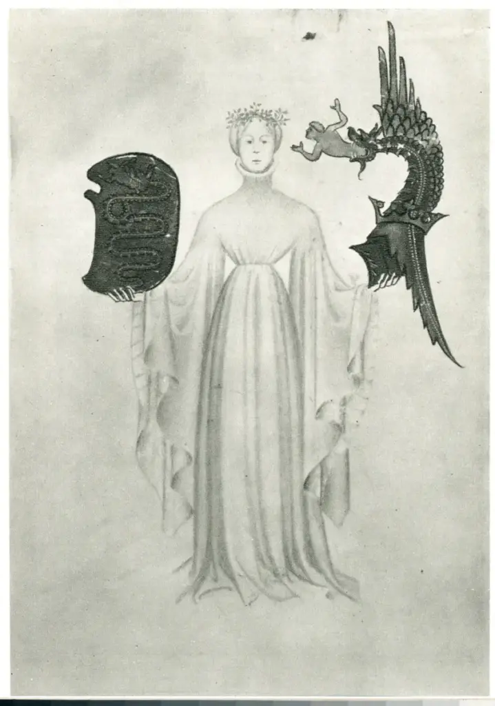 F. a.v. del De Rerum Deorum, ms. 6340 della Biblioteca Nazionale di Parigi , fronte
