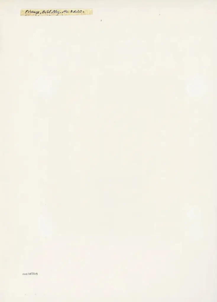 Firenze, Bibl. Maz. Ms. B.R.20 - , retro