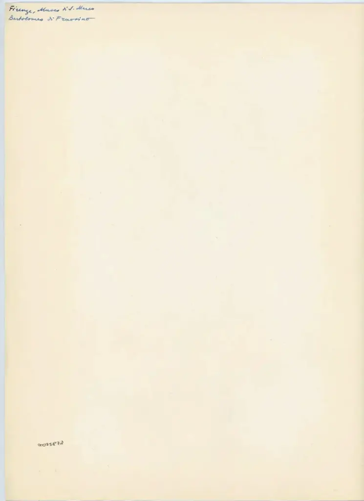 Firenze, Museo di S. Marco - Bartolomeo di Fruosino , retro